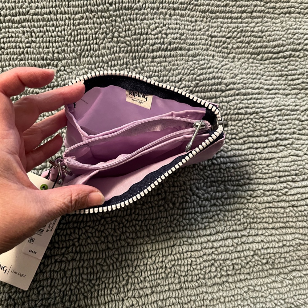 Kipling Small Creativity Wallet/Pouch - NWT
Color: Gentle Lilac - Picture 3 of 3